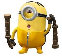 Minions figurine articulée Stuart et son nunchaku, jouet pour enfant, GMD96