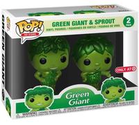 Figurine Ad Icons - 2-Pack Green Giant & Sprout Metallic Exclu Pop 10cm