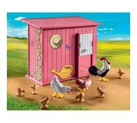 Playmobil 71308 Agricultrice et poulailler - Country - avec Un Personnage, Un poulailler et des Animaux - Gamme Ferme avec Plus de 80% de matériaux recyclés ou biosourcés en Moyenne - Dès 4 Ans
