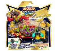 Moose Toys – Coffret de démarrage Légendes d’Akedo Ninja Fury – 3 guerriers, manette, porte‑armes