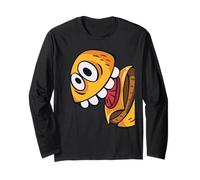 Figurine Amusante Cheeseburger Comic pour Homme, Femme, Enfant Manche Longue