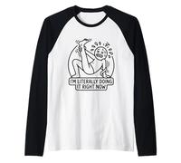 Figurine Amusante de Yoga Fail Stick I'm Literally Doing It Manche Raglan