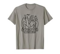 Figurine Amusante de Yoga Fail Stick I'm Literally Doing It T-Shirt