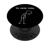 Figurine Amusante Stickman No Candy Today pour garçons et Filles PopSockets PopGrip Adhésif