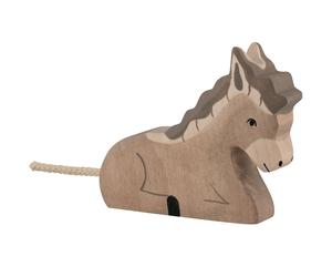 Figurine Ane, Couché Gris TU