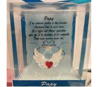 Figurine Ange Verre Papy 10 cm -