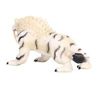Figurine Animale en Plastique de Simulation de Modèle de Tigre Blanc pour Jouet éducatif pour Enfants, Ornement de Décoration Intérieure pour Bibliothèque, Bureau et Chambre, Fabriquée dans
