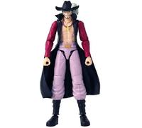 Bandai - Anime Heroes - Figurine One Piece - Figurine Mihawk 17 cm - Licence Officielle One Piece - Figurine Manga articulée Dracule Mihawk Œil de Faucon - Jouet Enfant 4 Ans et + - 37053