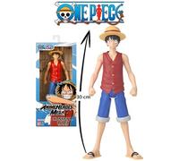 Bandai Figurine One Piece Luffy Anime Heroes Mega 30 cm articulée Licence officielle 4 ans+