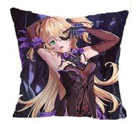 Figurine Anime Jouet pour Genshin Impact Fischl 40X40cm, Pendentif Sac à Dos de Dessin Animé, Anime Plüsch Kissen pour Décorer chez Les Fans Joueurs,22