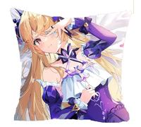 Figurine Anime Jouet pour Genshin Impact Fischl 45X45cm, Pendentif Sac à Dos de Dessin Animé, Anime Plüsch Kissen pour Décorer chez Les Fans Joueurs,31