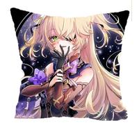 Figurine Anime Jouet pour Genshin Impact Fischl 45X45cm, Pendentif Sac à Dos de Dessin Animé, Anime Plüsch Kissen pour Décorer chez Les Fans Joueurs,2