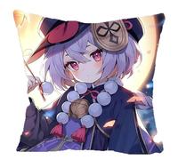 Figurine Anime Jouet pour Genshin Impact Qiqi 35X35cm, Pendentif Sac à Dos de Dessin Animé, Anime Plüsch Kissen pour Décorer chez Les Fans Joueurs,23
