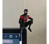 Figurine Anime Spider-Man Venom Batman en position assise, Statue de collection, Modèle de voiture, Ornement de bureau, Jouet de collection, Cadeau B