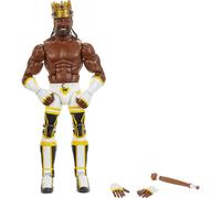 Figurine articul e de luxe Mattel WWE King Woods Elite Collection, d tails r alistes et accessoires embl matiques, 15 cm