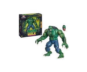 Figurine articulée Hasbro Marvel Legends Hulk 2099 15 cm, design sci-fi inspiré des comics, peau verte, cheveux noirs hérissés, détails rouge, avec 2 accessoires