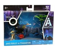 Figurine articulée Jake Sully & Thanator - Avatar - Coffret deluxe - Effet bioluminescent
