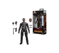 Figurine articulée Marvel Legends Blade Hasbro 15 cm, inspirée Deadpool & Wolverine, 7 accessoires, tenue noire et touches rouges