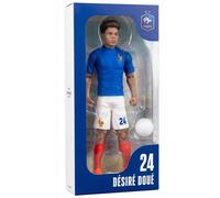 Figurine articulée MEGABLEU Désiré Doué 20 cm France N°24 avec ballon Bleu/Blanc/Rouge