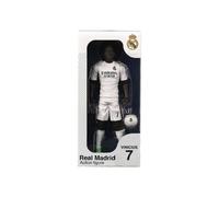 Figurine articulée MEGABLEU Real Madrid Vinicius 20 cm PVC avec ballon Blanc