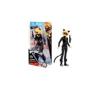 Bandai – Figurine articulée Miraculous Chat Noir 26 cm – avec accessoires, détails dorés et argentés