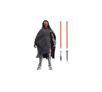 Figurine articulée Star Wars The Black Series Maul Shadow Lord 15 cm double-lame sabre-laser Rouge/Noir HASBRO