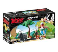 Playmobil 71160 Astérix : La Chasse au Sanglier - avec Les Gaulois Astérix, Obélix, Idéfix Le fidèle Compagnon d'Obélix et Un Sanglier - Dès 5 Ans