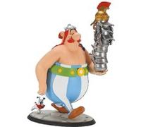 Figurine Astérix Obélix pile de casques et Idéfix 21 cm Multicolore G