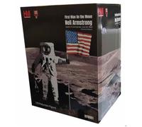 Figurine Astronaute Commandant Neil Armstrong Apollo 11, 20 juillet 1969 Premier Homme Sur La Lune 1/8 26 cm