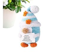 Figurine au Crochet Positive, Mignonne et Amusante - tricotée à Collectionner comme décoration pour Bureau, Maison et idée Cadeau pour Les Anniversaires, Les Amis, la Famille et Les collègues