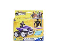Figurine avec véhicule Avengers Marvel Black Panther VTT Coup de griffes 10 cm