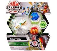Figurine Bakugan pack de demarrage trox x nobillious - ryerazu - cimoga : 3 boules (blanche bleue rouge) - armored alliance Rouge G