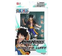 Figurine Bandai Anime Heroes One Piece Monkey D. Luffy Dressrosa 17 cm Modèle aléatoire Multicolore F