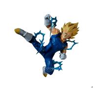 Figurine - BANDAI - Match Makers Majin Vegeta (vs Super Saiyan 2 Goku) - Pose intense - Détails impressionnants - Bleu