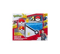 Pokémon Ensemble Ceinture à munitions Pikachu Clip ‘N’ Go Figurine de Combat Pikachu de 5 cm avec Poké Ball et Fast Ball en Plus d'une Ceinture à thème et d'une Ceinture à munitions