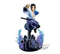 Figurine Banpresto Naruto Shippuden Vibration Stars-Uchiha Sasuke-Special Ver Bleu 20 cm