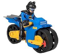Figurine Batman Xl Avec Batcycle Xl - Fisher-Price - Imaginext Dc Super Friends - Lance-Projectile - Articulée