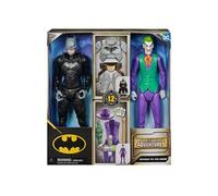 DC Comics DC Batman - Figurine Articulée Batman VS Le Joker 30 Cm - Figurines + Accessoires - Créez Vos Aventures Et Combats - Super Héros Et Super Vilain - Jouet À Collectionner - Jouet Enfant 4 Ans Et +