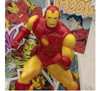 Figurine - BEAST KINGDOM - Iron Man D-Stage 085 - Marvel Comics - Socle BD rond - Flammes - Poing serré