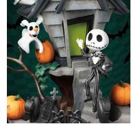 Figurine - BEAST KINGDOM - Jack Skellington D-Stage - Disney - Scénette Halloween - Citrouilles