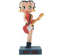 Figurine - BETTY BOOP - Betty Boop Guitariste - Résine peinte à la main - 15 cm - Rouge vif