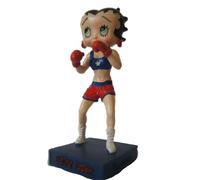 Figurine Betty Boop De Collection Boxeuse En Short Rouge Statuette De 15x6cm