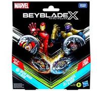 Beyblade Multipack Toupie Captain America 4-70GB contre Red Hulk 1-80R, dès 8 ans