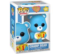 Funko Pop! Animation: CB40- Champ Bear - Flocked CH - Care Bears - Figurine en Vinyle à Collectionner - Idée de Cadeau - Produits Officiels - Jouets pour Les Enfants et Adultes - TV Fans