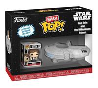 Figurine Bitty Pop! Ride - Star Wars - Han Solo Avec Le Faucon Millenium