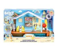 Bluey - Set de jeu La cabane de plage - Figurine exclusive avec masque de plongée, 10 éléments
