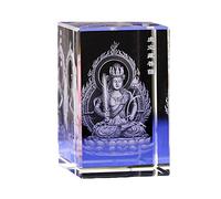 Figurine Bouddhiste de la Statue de Bouddha du Vide tibétain bodhisattva Cristal de Sculpture Interne Sculpture décoration d'ornements pour Le Bouddhisme Collection d'art