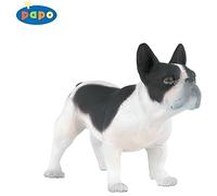 Figurine Bouledogue français noir et blanc - PAPO - 54006 - Peinte à la main - Pour enfants à partir de 3 ans