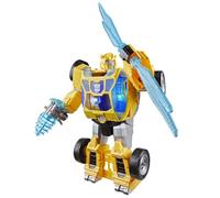 Transformers CYBERWORLD Energon Surge, Figurine Bumblebee L'étincelle de Puissance de 28 cm avec Sons et lumières, Conversion Rapide, dès 6 Ans