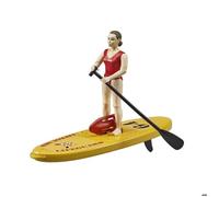 bruder Maître-nageur bworld avec Stand up Paddle, Figurine